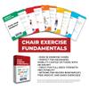 (35+ Cards) Seated Chair Exercise Fundamentals Flashcards Pain-Free Fitness, 3x5 in, Workout Cards Suitable for Mobility-Limited Individuals, Tear-Resistant, Bend Resistant Flashcards view 2