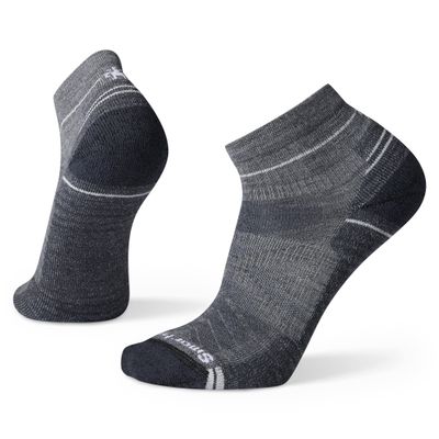 Smartwool Men's Hike Light Cushion Merino Wool Ankle Socks, Medium Gray, Small