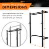 PRx Performance Murphy Foldable Squat Rack with Space-Saving Pull-Up Bar - Wall-Mounted Gym Equipment, Includes J-Cups for Barbell, Ideal for Strength Training, Bench Press and Leg Squats (Straight Pull-Up Bar) view 2