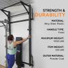 PRx Performance Murphy Foldable Squat Rack with Space-Saving Pull-Up Bar - Wall-Mounted Gym Equipment, Includes J-Cups for Barbell, Ideal for Strength Training, Bench Press and Leg Squats (Straight Pull-Up Bar) view 3