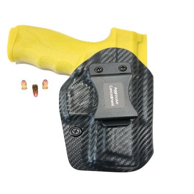 Aggressive Concealment IWIIWBLP IWB Kydex Holster IWI Masada (Carbon Fiber, Left)