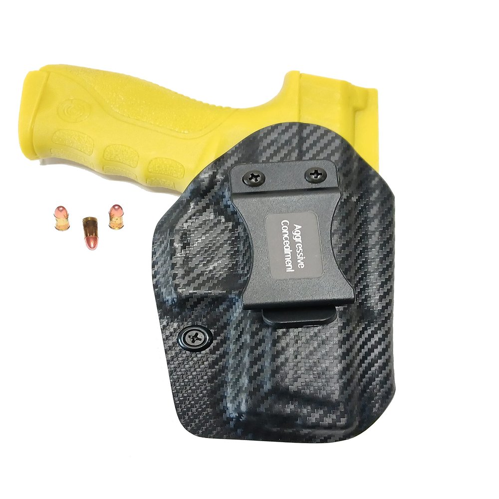 Aggressive Concealment IWIIWBLP IWB Kydex Holster IWI Masada (Carbon Fiber, Left)