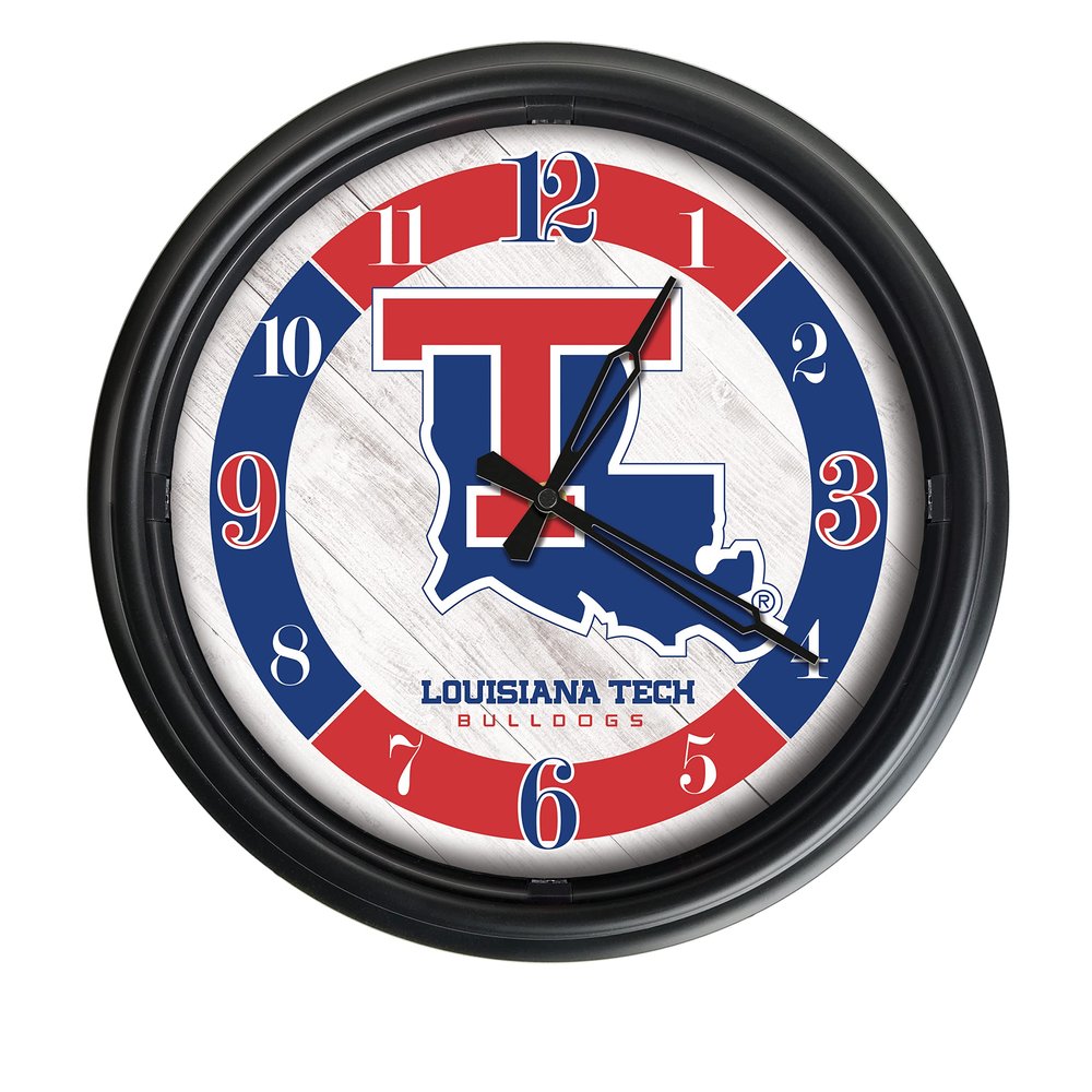 HBS Louisiana Tech University Indoor/Outdoor LED Wall Clock