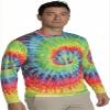 INGEAR Mens UPF 50+ Long Sleeve Sun Shirt  Quick-Dry UV Protection Rash Guard for Fishing, Hiking, Swimming & Outdoor Sports (Bright Tiedye, Medium) view 1