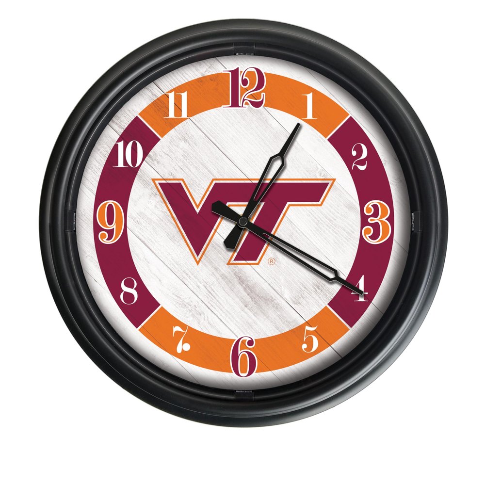 HBS Virginia Tech University Indoor/Outdoor LED Wall Clock