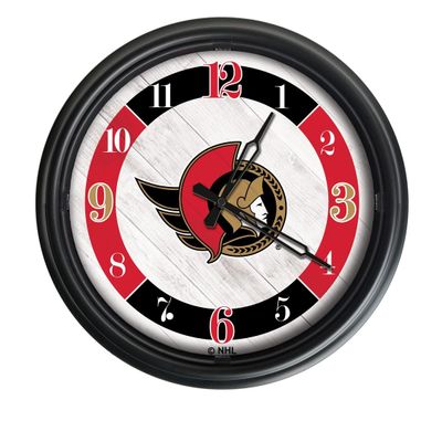 Holland Bar Stool Co. Ottawa Senators Indoor/Outdoor LED Wall Clock