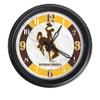 Holland Bar Stool Co. University of Wyoming Indoor/Outdoor LED Wall Clock view 1