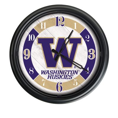 Holland Bar Stool Co. University of Washington Indoor/Outdoor LED Wall Clock