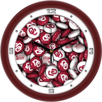 SunTime Oklahoma Sooners Candy Team Wall Clock