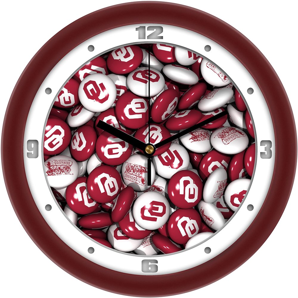SunTime Oklahoma Sooners Candy Team Wall Clock