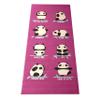 Bean Products 60x24 Non Slip Yoga Mat for Exercise - 3mm Thick Comfortable Workout Floor Mat for Adults - Eco Friendly Foldable Yoga Mat for Yoga, Pilates, Gym and Stretching, Raspberry Panda view 1