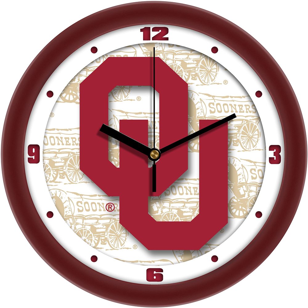 SunTime Oklahoma Sooners Dimension Team Wall Clock