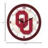 SunTime Oklahoma Sooners Dimension Team Wall Clock view 2