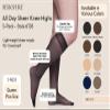 Berkshire Plus Size All Day Sheer Knee Highs - Reinforced Toe - 3 Pack - 6728 view 2