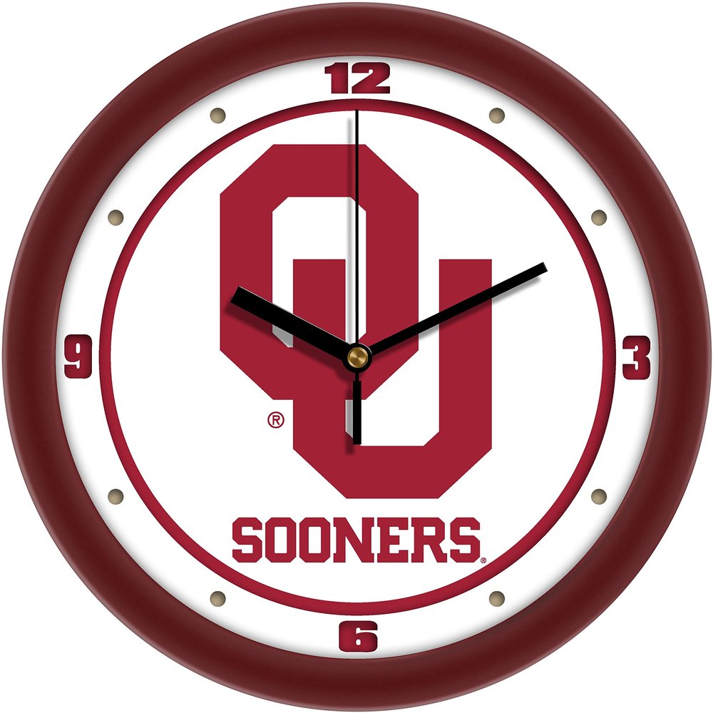 SunTime Oklahoma Sooners Traditional Team Wall Clock