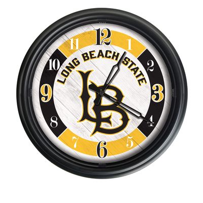 Holland Bar Stool Co. Long Beach State University Indoor/Outdoor LED Wall Clock