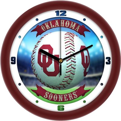 SunTime Oklahoma Sooners Home Run Team Wall Clock