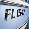 Domed 3D Boat Registration Numbers and Letters Sport Series (Carbon Fiber/Chrome, 18) view 4
