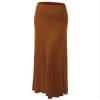 MBJ WB296 Womens Lightweight Floor Length Maxi Skirt M Rust view 1