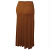 MBJ WB296 Womens Lightweight Floor Length Maxi Skirt M Rust view 3