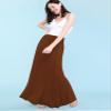 MBJ WB296 Womens Lightweight Floor Length Maxi Skirt M Rust view 4