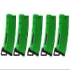 Lancer Tactical Airsoft M4 M16 Series Polymer 130 Round Transparent Window High Speed Mid-Cap Airsoft Magazine- Pack of 5 (Green 5 Pack) view 1