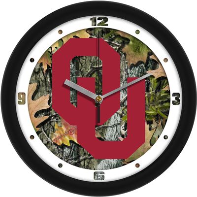 SunTime Oklahoma Sooners Camo Team Wall Clock