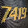 Domed 3D Boat Registration Numbers and Letters Sport Series (Gold/Black & Chrome, 16) view 3