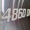 Domed 3D Boat Registration Numbers and Letters Sport Series (White Center/Chrome, 18) view 1