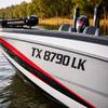 Domed 3D Boat Registration Numbers and Letters Sport Series (Black Center/Chrome, 16) view 2
