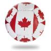 Lax Sak Soft Practice Lacrosse Balls - Same Weight & Size as a Regulation Lacrosse Balls, Great for Indoor & Outdoor Practices, Less Bounce & Minimal Rebounds - Canada Flag, 6 Pack view 2