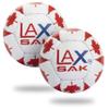 Lax Sak Soft Practice Lacrosse Balls - Same Weight & Size as a Regulation Lacrosse Balls, Great for Indoor & Outdoor Practices, Less Bounce & Minimal Rebounds - Canada Flag, 6 Pack view 3