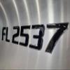 Domed 3D Boat Registration Numbers and Letters Sport Series (Black Center/Chrome, 18) view 3