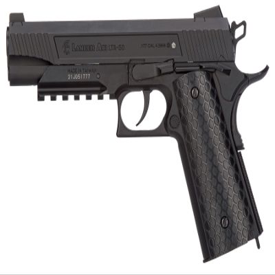 Lancer Air Defender Cobra 1911 CO2 Half-Blowback 4.5mm Air Pistol (Color: Black)-450 FPS