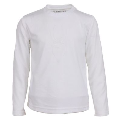Spyder Boy's Youth (8-20) Debossed Long Sleeve Thermal Shirt, White Medium 10-12