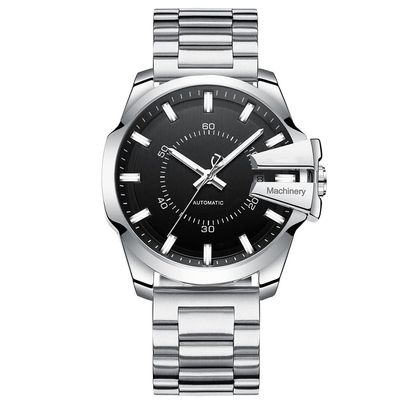 SHATONG Men's Watch 30m Waterproof Luminous Pointer Mechanical Casual Fashion High-end Steel Band Watch Men's Elegant Gift