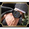 SHATONG Carved Eight Horses Fashion Hollow Automatic Mechanical Watch Waterproof Leather Strap Watch view 2