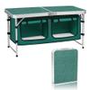 Camp Field Camping Folding Aluminum Table with Adjustable Legs,Outdoor Picnic Foldable Table for Travel Beach, Backyards, BBQ, Party and Gift...(Green) view 1