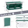 Camp Field Camping Folding Aluminum Table with Adjustable Legs,Outdoor Picnic Foldable Table for Travel Beach, Backyards, BBQ, Party and Gift...(Green) view 2