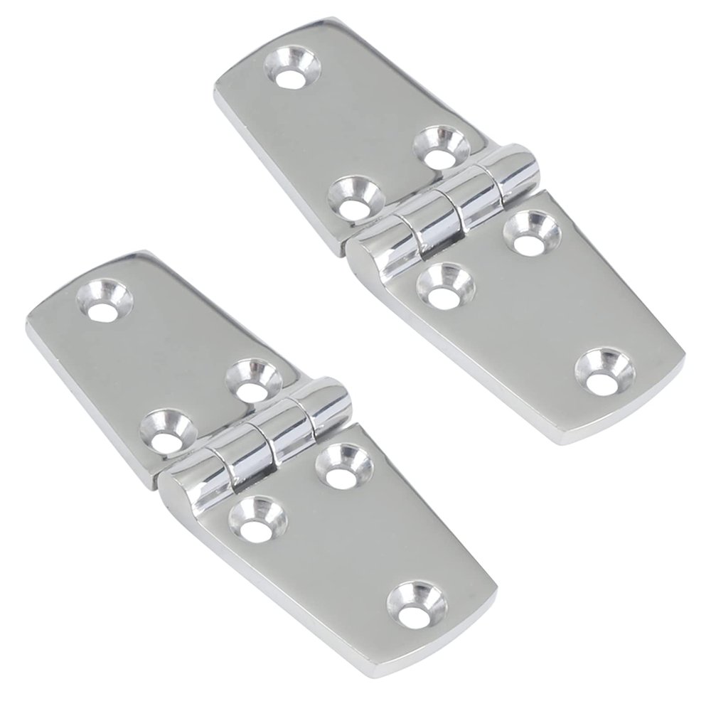 AMYSPORTS Marine Mount Door Hinges Steel Stainless Hatch Boat Hinge Hardware Heavy Duty Boat Hinge Deck Cabinet SUS316 1.51 inch x 4.00 inch 2pcs