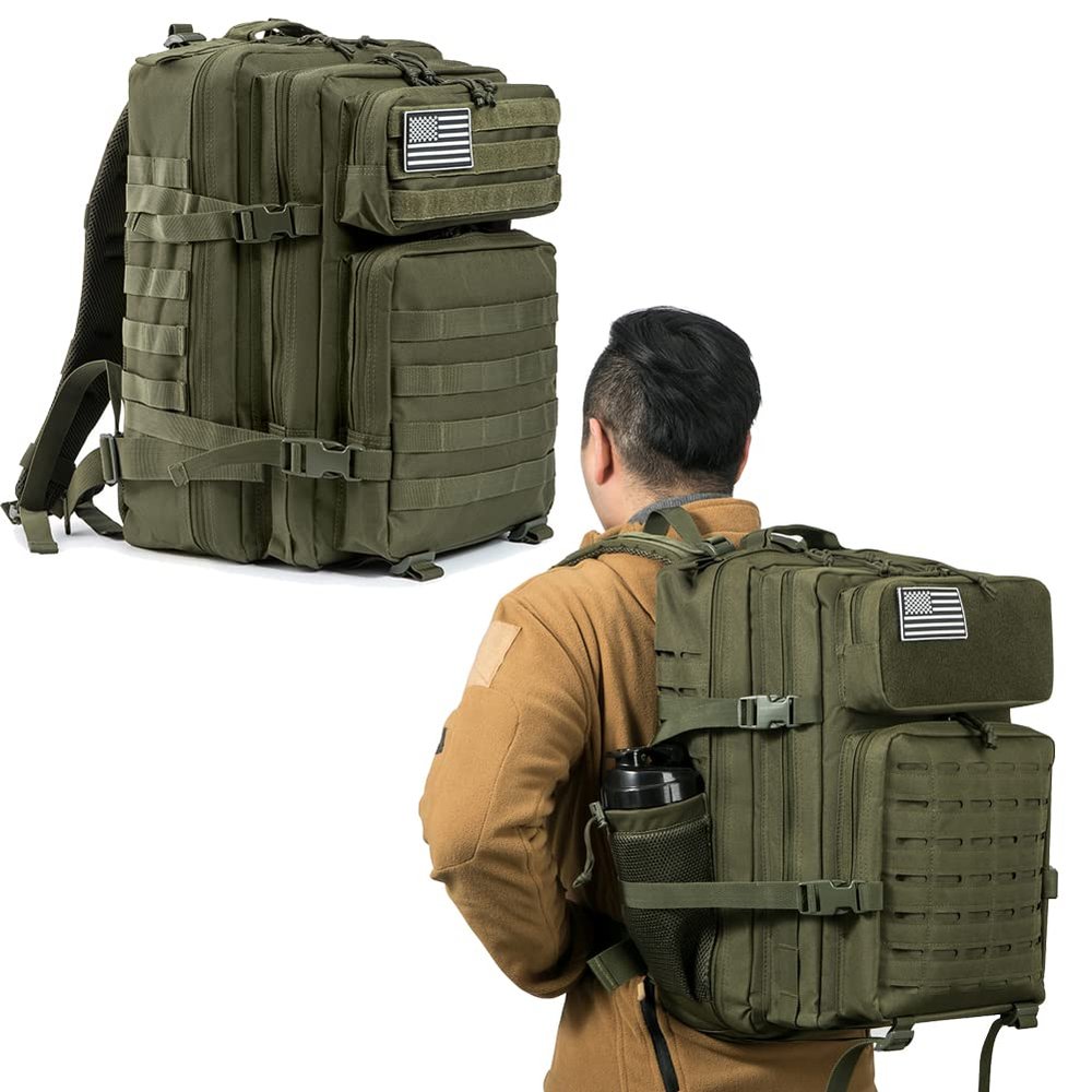 QT&QY Tactical Backpack V1.0(Green) Military Backpack V3.0(Green)