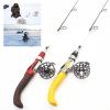 65cm Ice Fishing Rod Winter Fishing Rods Ice Fishing Rod Reel Combos Rod Super Hard Catch Big Fish Ice Pole ZYHYD (Color : Red) view 2