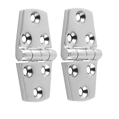 AMYSPORTS Marine Mount Door Hinges Steel Stainless Hatch Boat Hinge Hardware Heavy Duty Boat Hinge Deck Cabinet SUS316 1.51 inch x 3.0 inch 2pcs