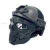 PJ Type Tactical Airsoft Protective Fast Helmet with Adjustable Full-Face Skull Mask Setfor Paintball Shooting, CS Games view 2