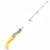 65cm Ice Fishing Rod Winter Fishing Rods Ice Fishing Rod Reel Combos Rod Super Hard Catch Big Fish Ice Pole ZYHYD (Color : Yellow) view 3