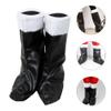 LUOZZY 2pcs Christmas Performance Boots Santa Claus Boots Faux Leather Santa Boots view 3