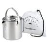 Wsrcxx Outdoor Camping Kettle Stainless Steel Cooking Kettle 1.2L Lightweight Campfire Pot Water Cup for Outdoor Camping Hiking Backpacking with Storage Bag view 1