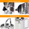 Wsrcxx Outdoor Camping Kettle Stainless Steel Cooking Kettle 1.2L Lightweight Campfire Pot Water Cup for Outdoor Camping Hiking Backpacking with Storage Bag view 2