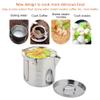 Wsrcxx Outdoor Camping Kettle Stainless Steel Cooking Kettle 1.2L Lightweight Campfire Pot Water Cup for Outdoor Camping Hiking Backpacking with Storage Bag view 3