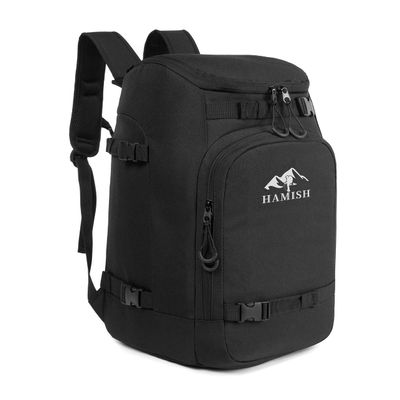 HAMISH Ski Boot Bag,1.76cu ft 50L Waterproof large capacity Ski Boots Bag Backpack,Snowboard Travel Lightweight Ski Bag Backpack for Ski Helmet, Goggles, Gloves, Skis, Snowboard & Accessories